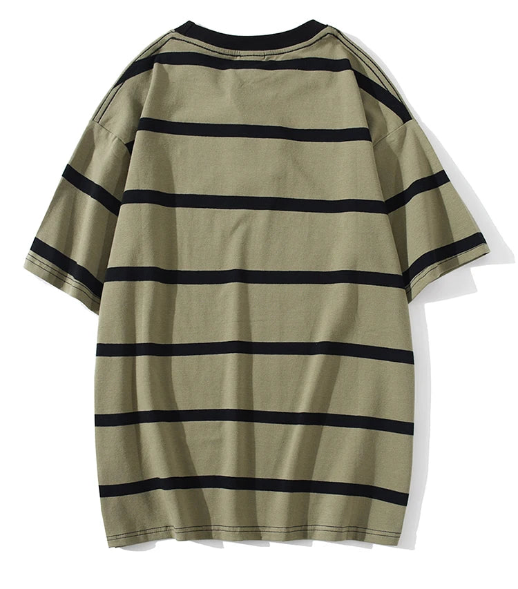 Y2k Vintage t-shirt – Aolamegs Men T Shirt Color Block Print 3 Color Optional Tee