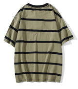 Y2k Vintage t-shirt – Aolamegs Men T Shirt Color Block Print 3 Color Optional Tee