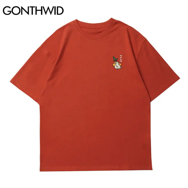 Anime Aesthetic Tee – Gonthwid T Shirt Streetwear Harajuku Japanese Milk Print Tee – Urban Streetwear for Men & Women