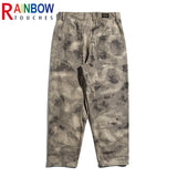 rainbowtouches 2022 tidal current brand mens pants high street fashion camouflage trousers loose tooling safari style overalls clean everyday pants