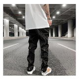 fashion back zipper loose zipper cargo straight pants new summer streetwear pants trousers mens harajuku casual pants joggers unique joggers style 31