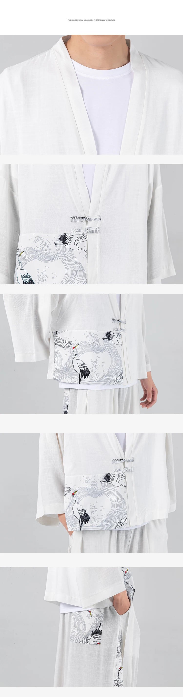 Japanese Kimono Cardigan Men Summer New Haori Samurai Kimonos Karate Streetwear Shirt Kimono Japones Mens Haori Yukata