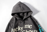 Graffiti Letter Foam Fleece Baggy Sweatshirts Mens Oversized High Stre
