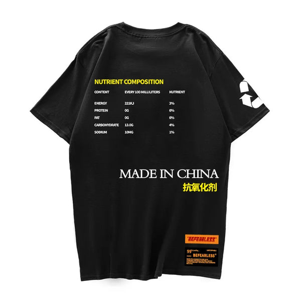Y2k Oversized shirt – Lemon Tea Ripped Printed T Shirts Streetwear 2020 Hip Hop Ch