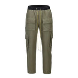 camouflage cargo pants men vintage side multi pocket button mens camou straight trousers streetwear military overalls for male unique cargo style 2077