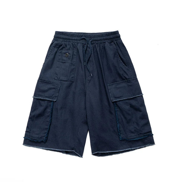 rainbowtouches brand summer mens new trend casual pants high street vintage hip hop cargo comfortable elastic breathable shorts unique cargo style 2119
