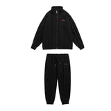 spring and autumn new fleece knitted coat mens loose couple suit versatile high street style unique default style 2029