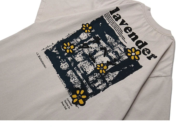 Harajuku Vintage t-shirt – 2023 Men Hip Hop T Shirt Streetwear Harajuku Floral T Shirt