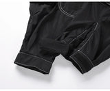 men pockets cargo pants new fashion zipper loose fit harajuku military trousers casual hip hop sportswear streetwear black pants unique cargo style 2505