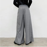pants men high waist casual wide leg suit pant male vintage fashion japan korea streetwear loose long trousers unique default style 968