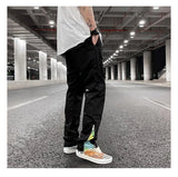 streetwear patchwork cashew flower print cargo pants y2k men hip hop casual functional slim cargo trousers male pocket side zip unique cargo style 4660