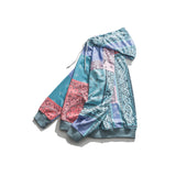 Bandana Patchwork Hoodies Sweatshirts Streetwear 2020 Autumn Mens Hip