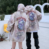Gothic Oversized Tee – Mens Hip Hop Cats Harajuku Printed Fleece Jackets Coats – Streetwear Fashion for Men & Women