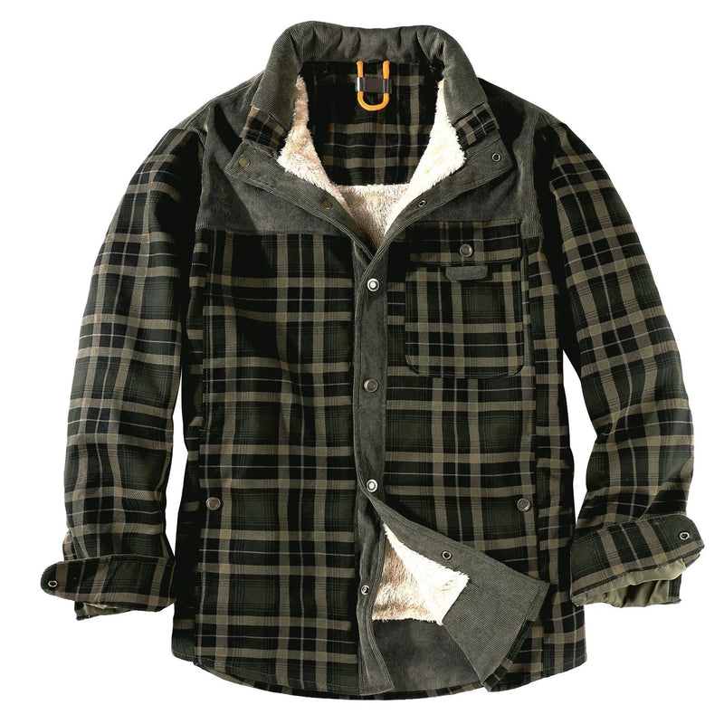 high everyday hip quality graphic style fit material streetwear premium unisex style wear essential a88ae9 - image oversized fashion urban corduroy-plaid-shirt-jacket-men-autumn-winter-casual-thick-warm-male-military-wool-fleece-shirts-coats-camisa-masculina-chemise casual print design hop streetwear design ID 831f9