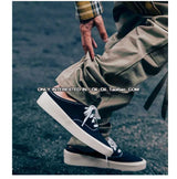 black khaki retro pants baggy high street mens joggers vintage straight trousers loose casual back pockets sweatpants for men unique joggers style 2854