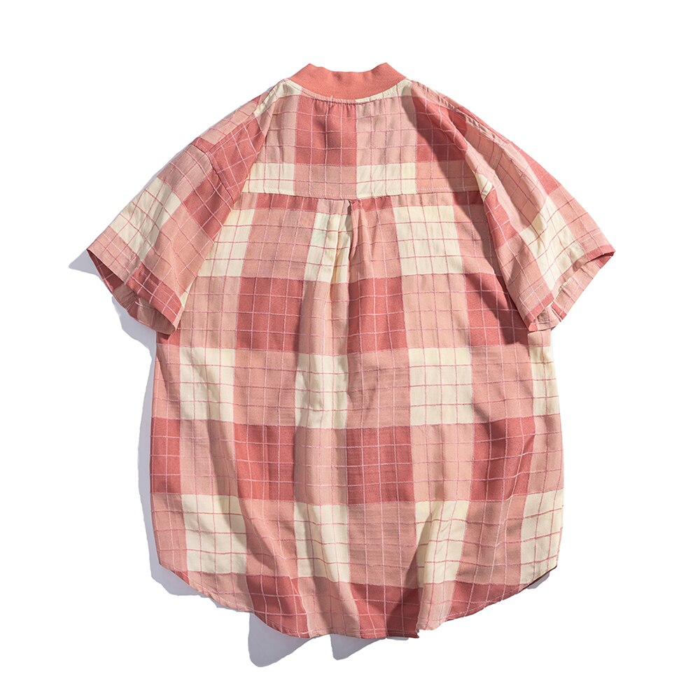 "Plaidie" Unisex Men Women Streetwear Bomber Shirt Daulet Apparel