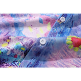Dark Icon Colorful Printed Men's Shirts Short Sleeved Chest Pocket Hawaiian Shirts With Turn-down Collar Shirt For Holidays