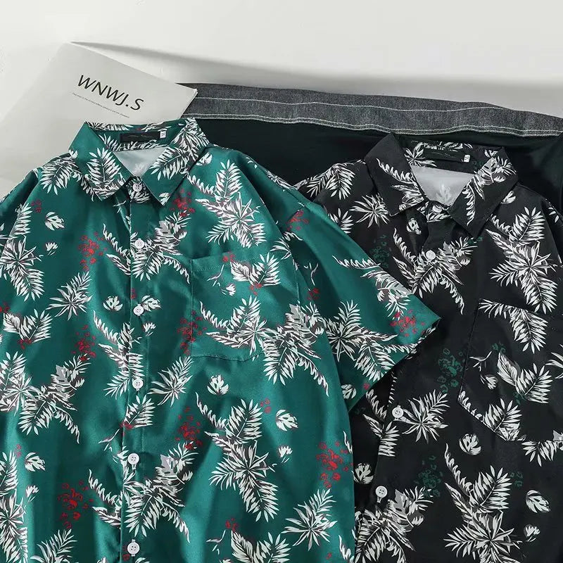 2020 Summer chemise hommes Fashion Streetwear Short sleeve Top Mens shirts Casual Hip Hop Harajuku Sweatshirt printing Shirt Men