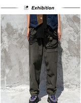 rainbowtouches fashion classic brand men wide legs casual pants corduroy overalls high street hip hop superior quality trousers unique default style 5135