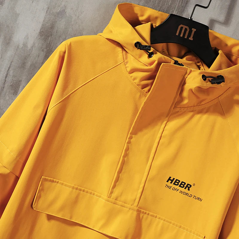 Double-Layer Urban Hoodie Jacket Modern Aesthetic
