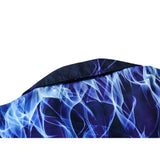 Dark Icon Blue Flame Polo Shirt Men Summer Light Weight Material Hawaiian Shirts Streetwear Men's Shirt