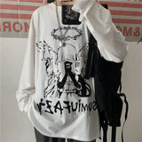 Y2k Oversized shirt – Men Long Sleeve T Shirts Autumn Print Gothic Vintage Ulzzang