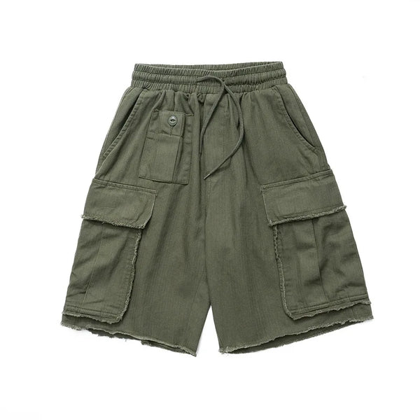 rainbowtouches brand summer mens new trend casual pants high street vintage hip hop cargo comfortable elastic breathable shorts unique cargo style 2118
