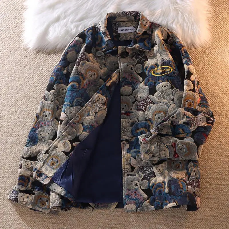 Leather Panel Streetwear Jacket Daily Fit Staple