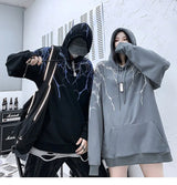 Hip Hop Lightning Hoodie Sweatshirt Men Harajuku Streetwear Hooded Pul