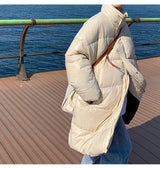 Winter Oversized Down Jacket Men Warm Fashion Casual Long Coat Men Streetwear Korean Loose Thick Jacket Mens Parker Overcoat