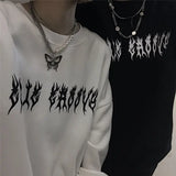 2021 Harajuku Weirdo Graffiti Letter Printed Hoodies Men Lucky Me I Se