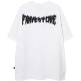 Y2k Oversized shirt – Aolamegs Harajuku Girl Letter Graffiti Printed T Shirt Men O