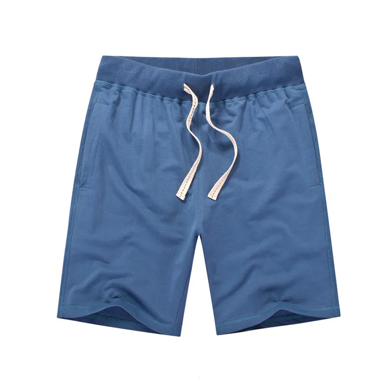 Gray Cotton Shorts Men Summer Sport Fitness Gym Workout Jogger Shorts with Pocket High Quality Plus Size Home Casual Sweatshorts