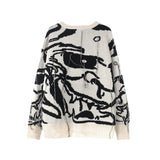 mens sweaters fashion hip hop tassel harajuku sweaters casual long sleeve o neck knitted sweater cotton pullover jumpers sweater unique limited edition hoodie, oversized graphic print design, aesthetic street look hoodie