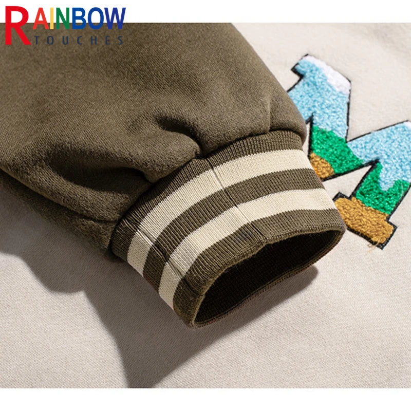 rainbowtouches 2021 new jacket men street jackets letter embroidered baseball uniform high mens superior quality coat dark gr - variant style db98cb for streetwear fashion