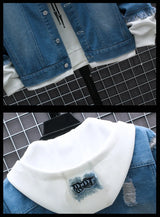 Checkered Varsity Bomber Coat Statement Piece