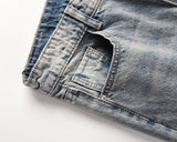 high street washed splash ink retro wide leg flared pants mens straight casual jeans for men harajuku loose denim trousers unique jeans style 4555