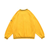 Mens Letter Embroidery Tshirt Tops Men V Neck Long Sleeve Loose Tees Hip Hop Solid Color Oversize Skateboard Streetwear Pullover