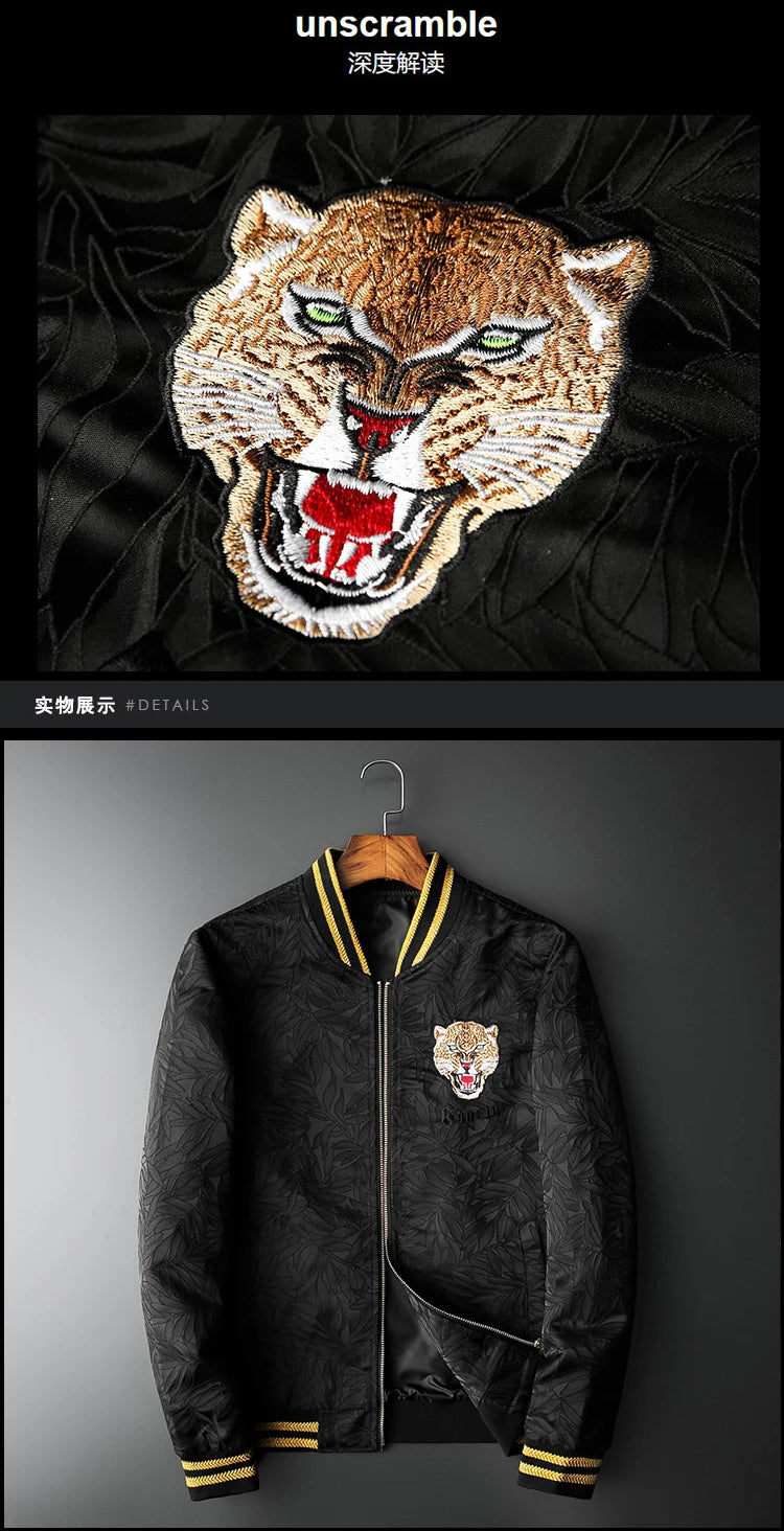graphic wear premium material image high print casual everyday style streetwear fit quality essential 592fb7 hip style design oversized urban hop unisex new-men-luxury-rib-sleeve-embroidered-flowers-leopard-striped-couple-baseball-coats-jackets-abstract-digital-coat-motor-n244 fashion - streetwear design ID 03995