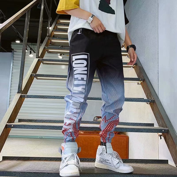 "Lonely" Unisex Men Women Streetwear Joggers Daulet Apparel