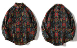 Gonthwid Southwestern Aztec Tribal Indian Button Shirts Streetwear Hip