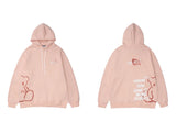 2023 Men Hip Hop Hoodie Sweatshirt Streetwear Bear Letter Print Pullov