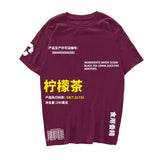 Y2k Oversized shirt – Lemon Tea Ripped Printed T Shirts Streetwear 2020 Hip Hop Ch