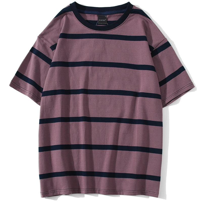 Y2k Vintage t-shirt – Aolamegs Men T Shirt Color Block Print 3 Color Optional Tee