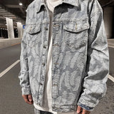 oversized fit featuring hip hop denim jeans jacket coat fashion feathers embroidery jeans coats high street outerwear streetwear jackets mens clothing design – premium quality jacket for men