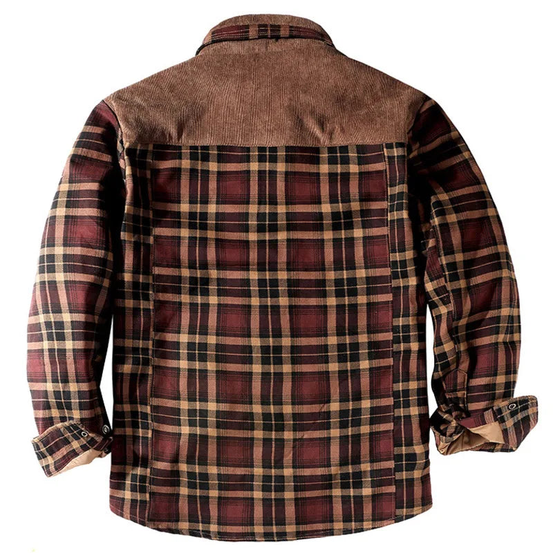 oversized hip style hop everyday urban style corduroy-plaid-shirt-jacket-men-autumn-winter-casual-thick-warm-male-military-wool-fleece-shirts-coats-camisa-masculina-chemise fit high 7ca25a - design casual streetwear quality graphic unisex wear essential premium print material image fashion streetwear design ID 89418