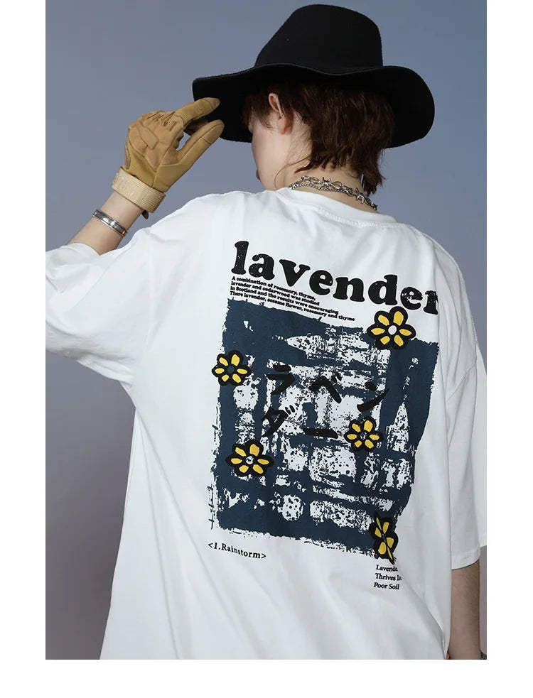 Harajuku Vintage t-shirt – 2023 Men Hip Hop T Shirt Streetwear Harajuku Floral T Shirt