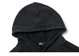 2023 Men Hip Hop Hoodie Sweatshirt Lightning Butterfly Streetwear Hoodie Retro Vintage Washed Black Hooded Pullover Harajuku