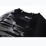 "Split Waves" Unisex Men Women Streetwear Graphic Sweater Daulet Apparel