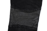 knee zipper hole patckwork skinny denim jeans men casual slim biker trousers jeans fashion streetwear hip hop jean pants joggers unique joggers style 1047